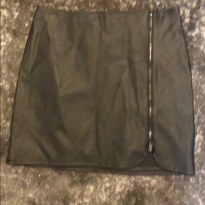 Hollister pleather black skirt